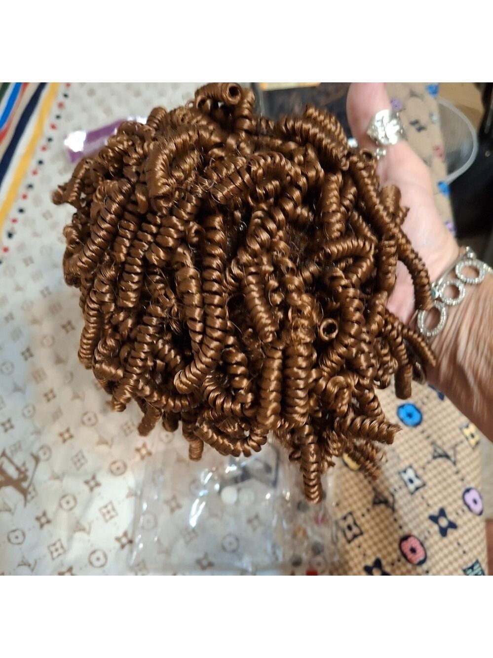 Brown Curly Brown Hair Extensions New In Package - Picture 3 of 3